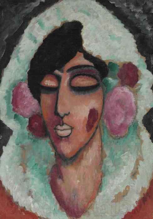 Alexej von Jawlensky Spanierin mit geschlossenen Augen